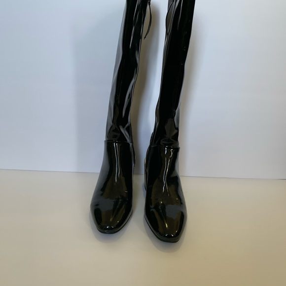 Zara basic patent leather boots - Picture 4 of 8